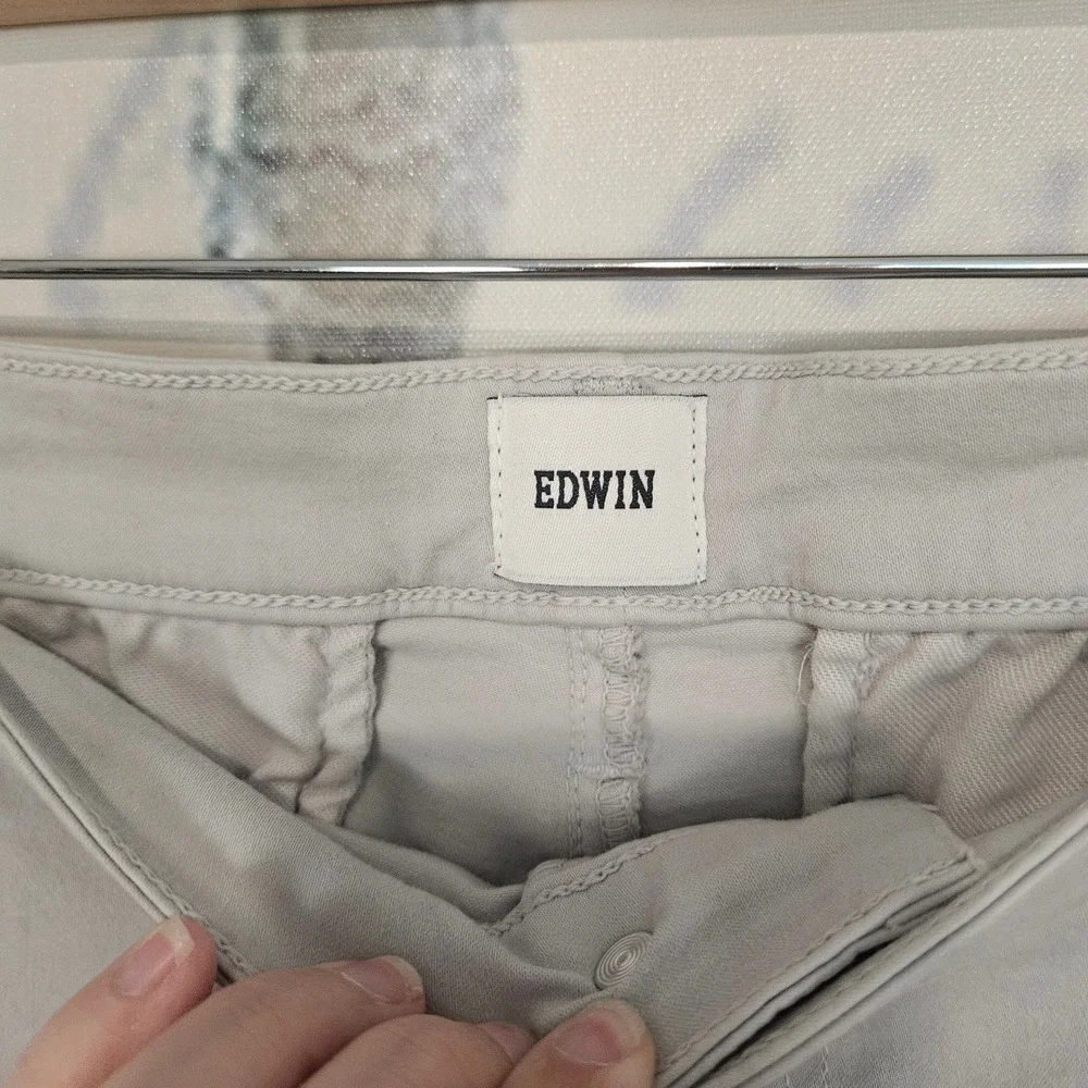 Edwin Otis Chino Mens‎ 38 Stone Grey Stretch Straight Leg Pants NWT $168
